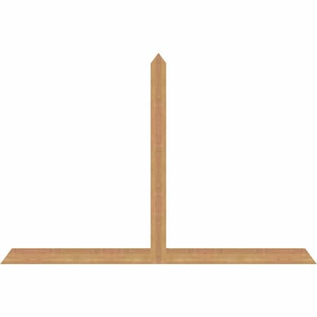 Ekena Millwork Portland Timber Gable Bracket, Western Red Cedar, 72"W x 48"H x 1 1/2"D x 3 1/2"F, 16/12 Pitch GBW072X48X0204POR00SWR